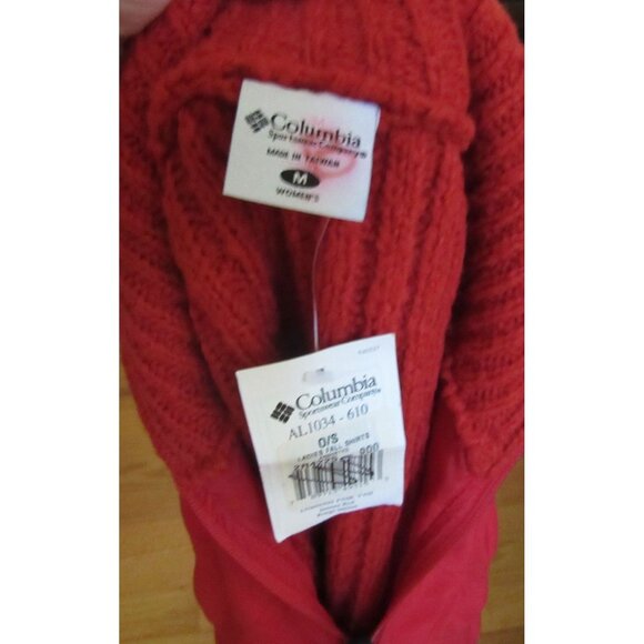 Columbia Womens Red Quilted Knit Zip-Up Vest M - Picture 5 of 5